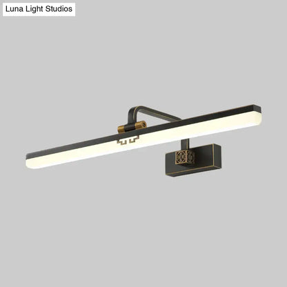 Brass Black Wall Sconce Decorbites, black/brass light bar on square backplate on Tampa Home & Garden Store