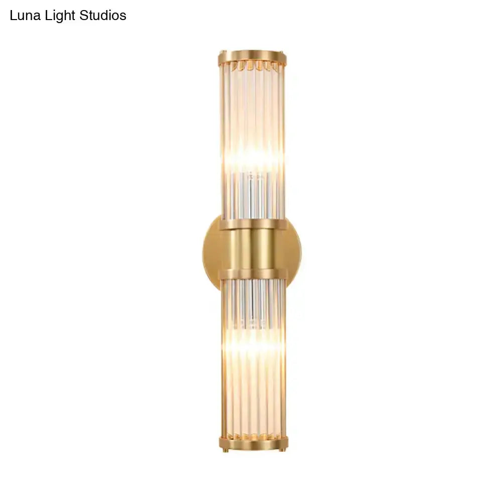 Modern Brass Crystal Wall Lamp Sconce for Bedroom