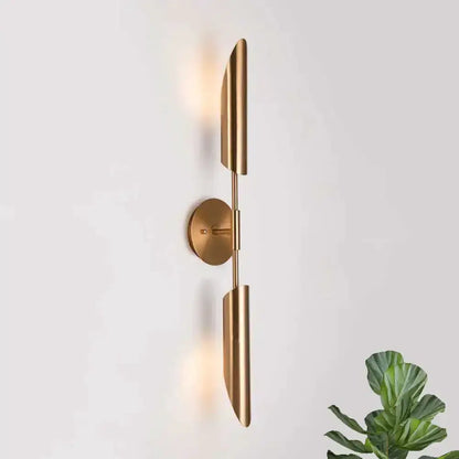 Modern brass finish LED wall lamp bedroom sconce with dual lights by Decorbites on Tampa Home & Garden Store