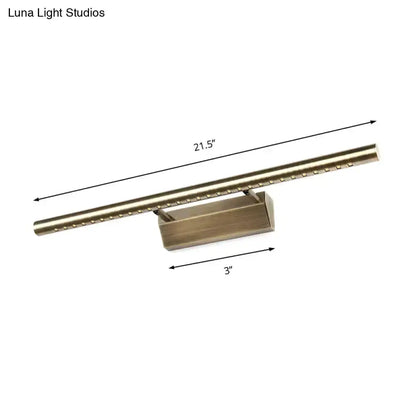 Decorbites modern brass LED wall mounted bathroom vanity light 21.5 in long on Tampa Home & Garden Store