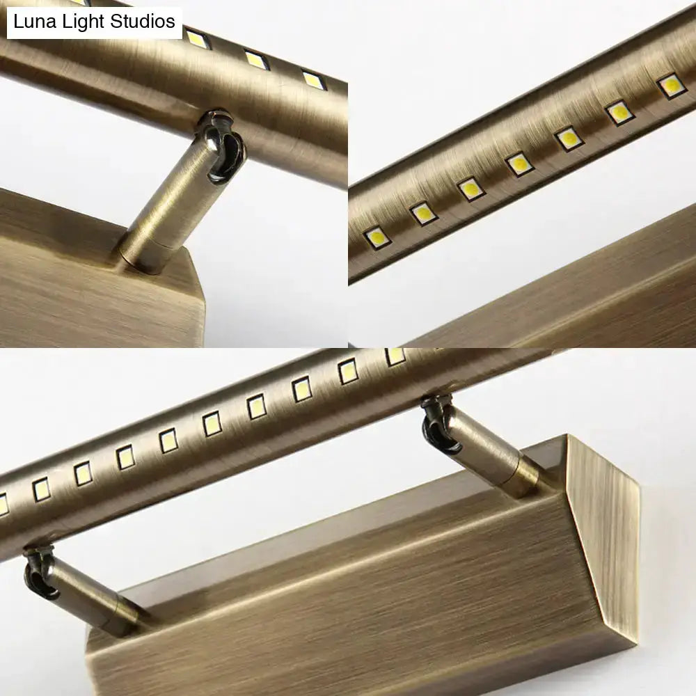 Modern brass LED wall mounted vanity light fixture by Decorbites for bathroom decor on Tampa Home & Garden Store