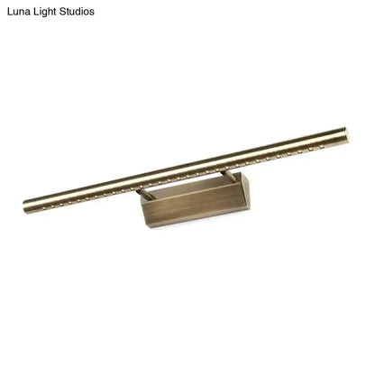 Brass LED vanity light bar wall fixture, modern design with integrated LEDs, Decorbites on Tampa Home & Garden Store
