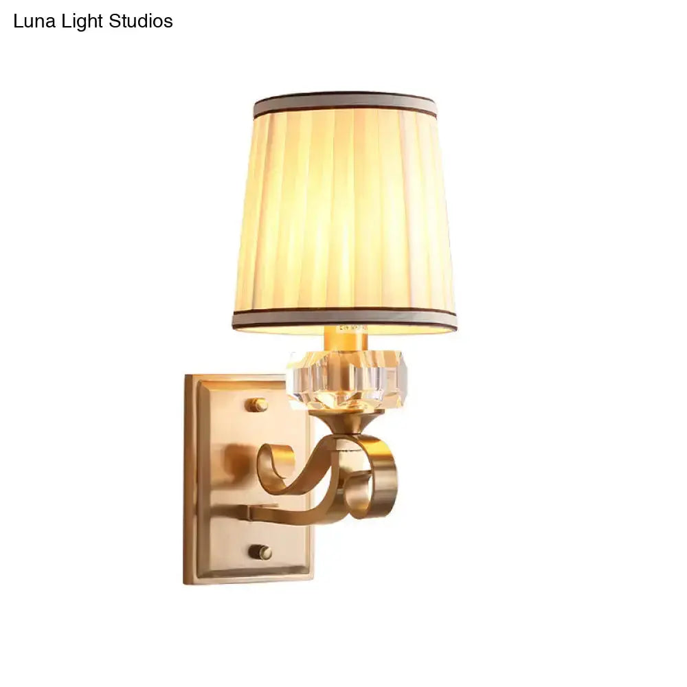 Modern Brass Wall Lamp for Bedroom Sconce