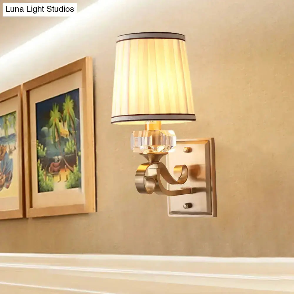 Modern Brass Wall Lamp for Bedroom Sconce