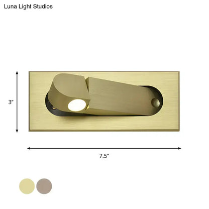 Bronze and Coffee LED Wall Lamp for Bedroom