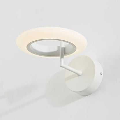 Bronze Round LED Wall Lamp by Decorbites, white circular wall light with mount on Tampa Home & Garden Store