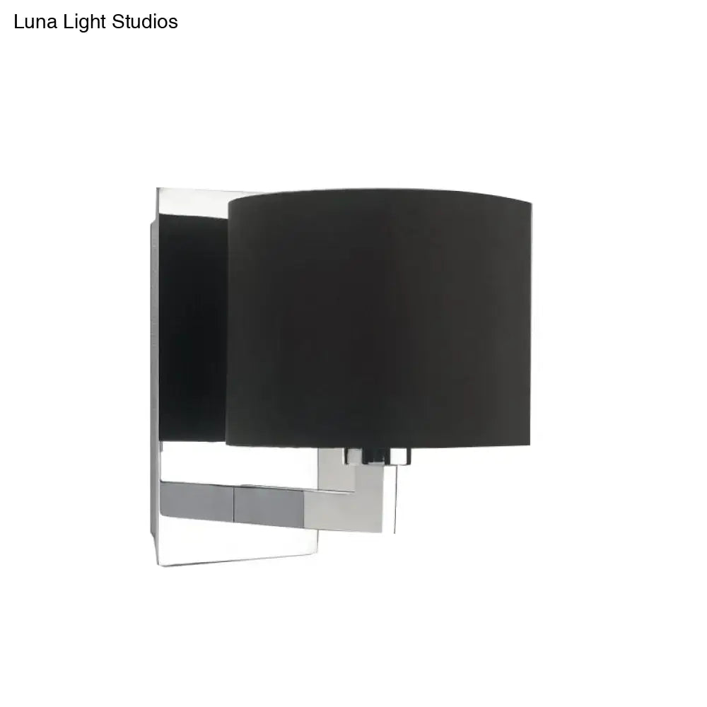 Brown cylinder wall sconce with chrome mount, Decorbites home lighting on Tampa Home & Garden Store