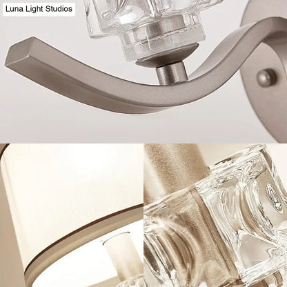 Brushed brass crystal wall sconce Decorbites hallway lighting on Tampa Home & Garden Store