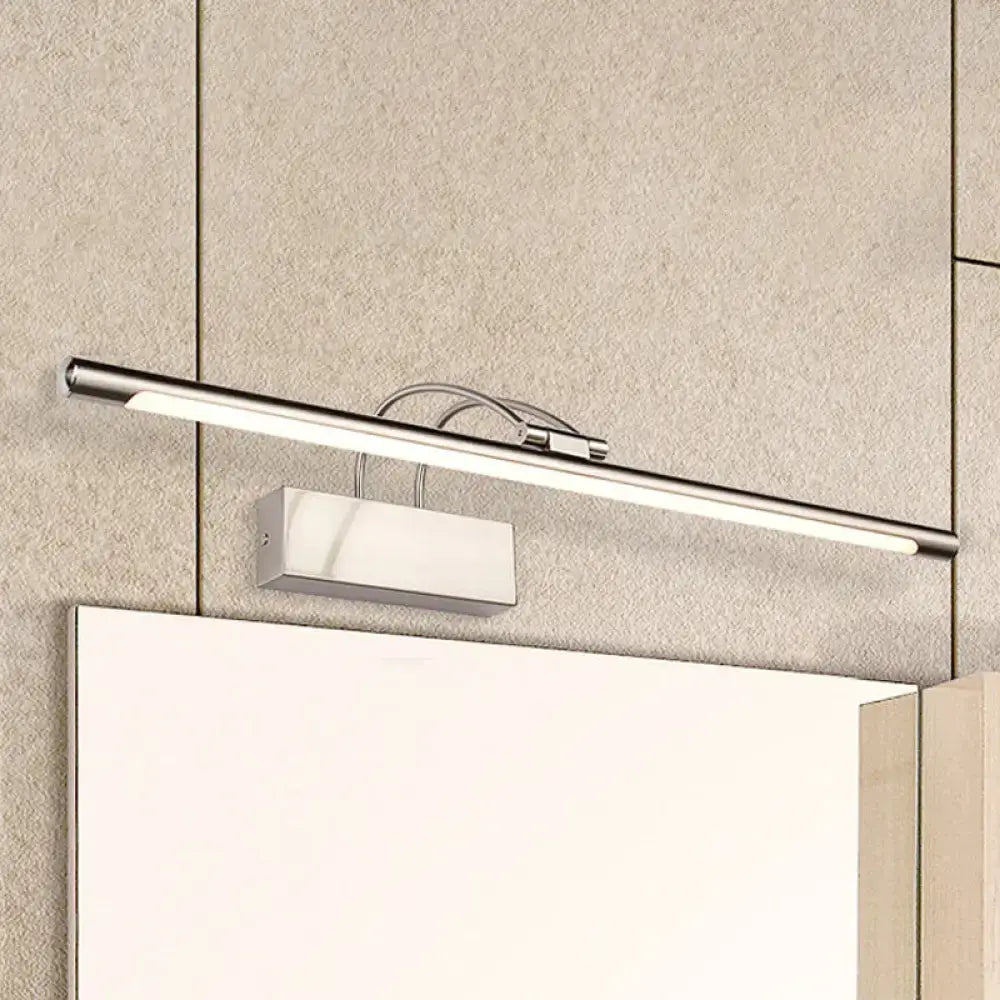Modern brushed brass LED bathroom wall light sconce by Decorbites with long linear bar on Tampa Home & Garden Store
