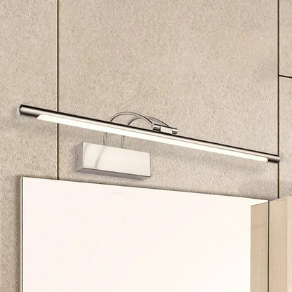 Modern brushed brass LED bathroom wall light sconce by Decorbites with long linear bar on Tampa Home & Garden Store