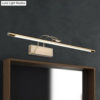 Modern brushed brass LED wall light bathroom sconce by Decorbites for vanity on Tampa Home & Garden Store