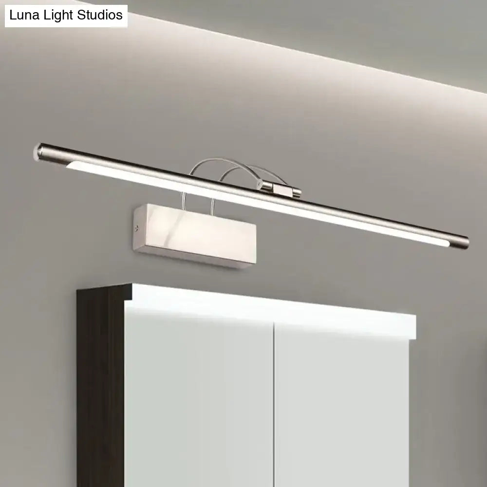Brushed brass LED bathroom wall light bar sconce for above mirror on Tampa Home & Garden Store