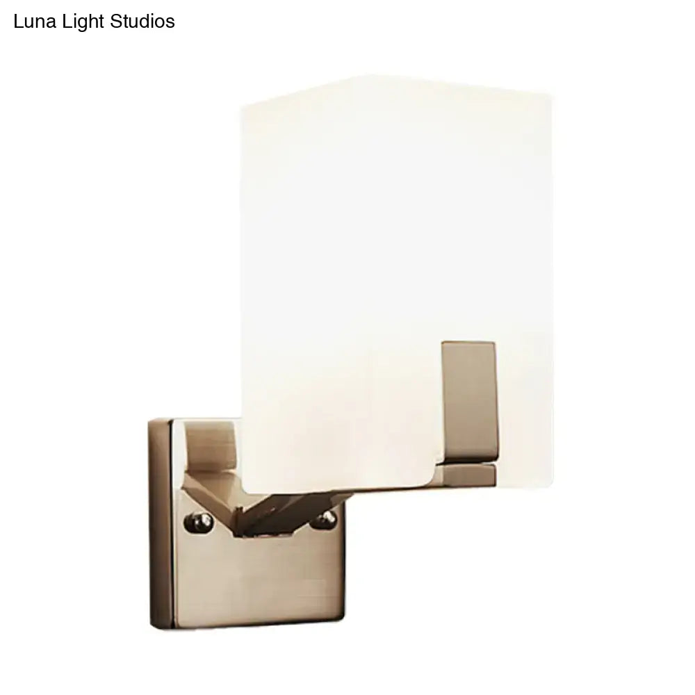 Brass frosted glass sconce wall light by Decorbites on Tampa Home & Garden Store