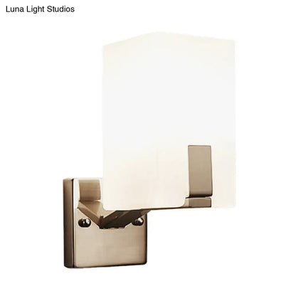 Brass frosted glass sconce wall light by Decorbites on Tampa Home & Garden Store