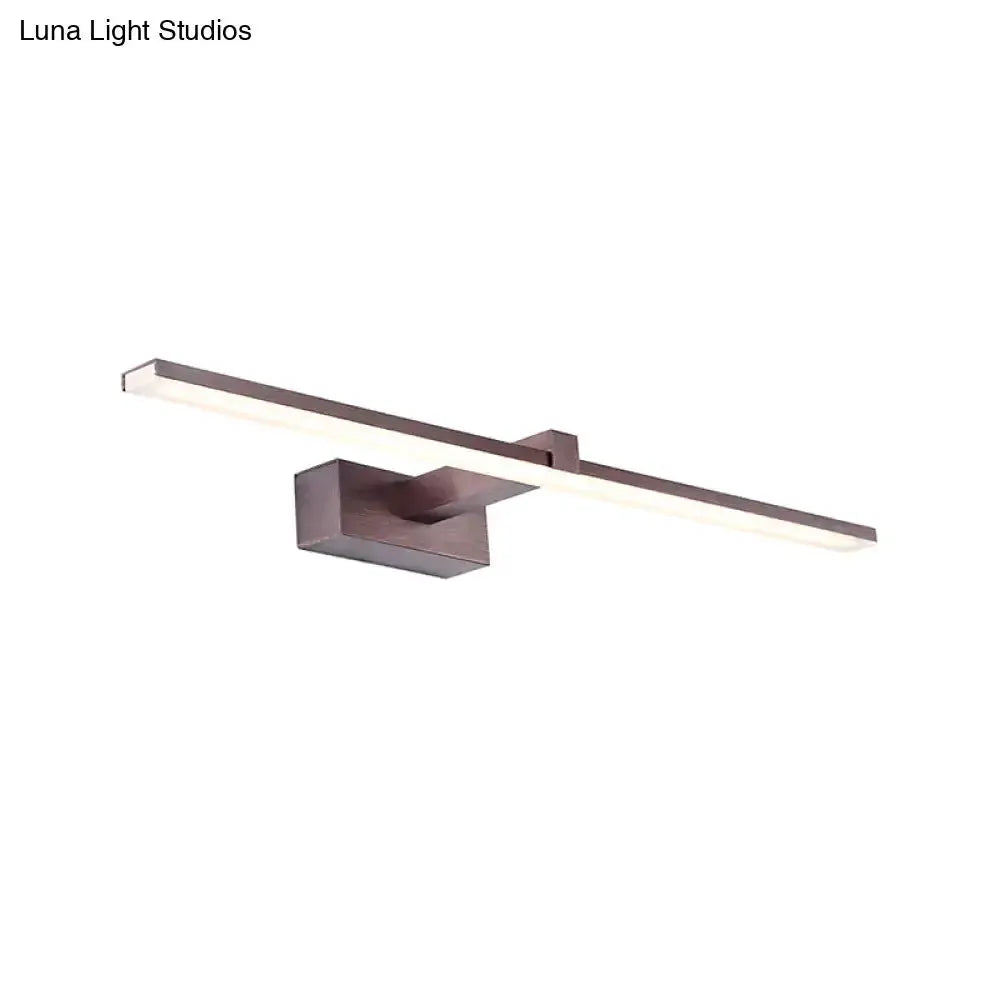 Tubular vanity light brushed bronze modern bathroom wall mount by Decorbites on Tampa Home & Garden Store