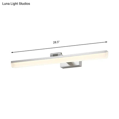 Modern brushed metal LED vanity sconce 28.5in Decorbites on Tampa Home & Garden Store