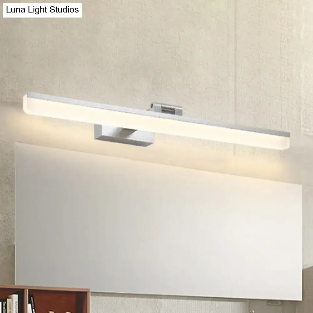 Decorbites brushed metal LED vanity light bar wall mount over bathroom mirror 110–120V on Tampa Home & Garden Store