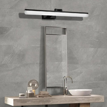 Modern brushed metal LED vanity sconce light 110–120V with white diffuser Decorbites on Tampa Home & Garden Store