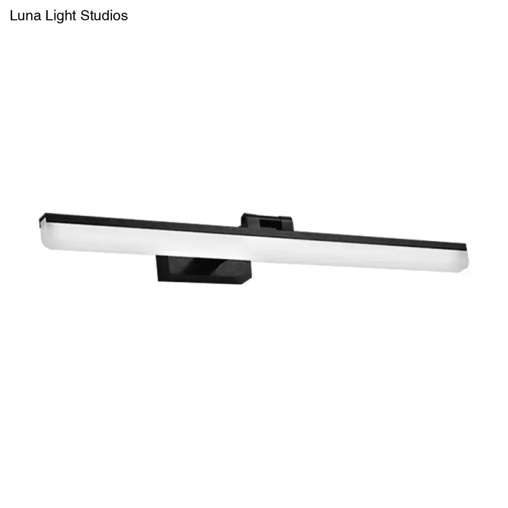 Decorbites modern brushed metal LED vanity sconce with white diffuser on Tampa Home & Garden Store