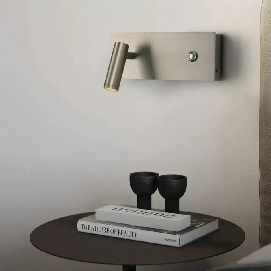 Nickel Dimmable Wall Light brushed nickel finish wall sconce Decorbites on Tampa Home & Garden Store