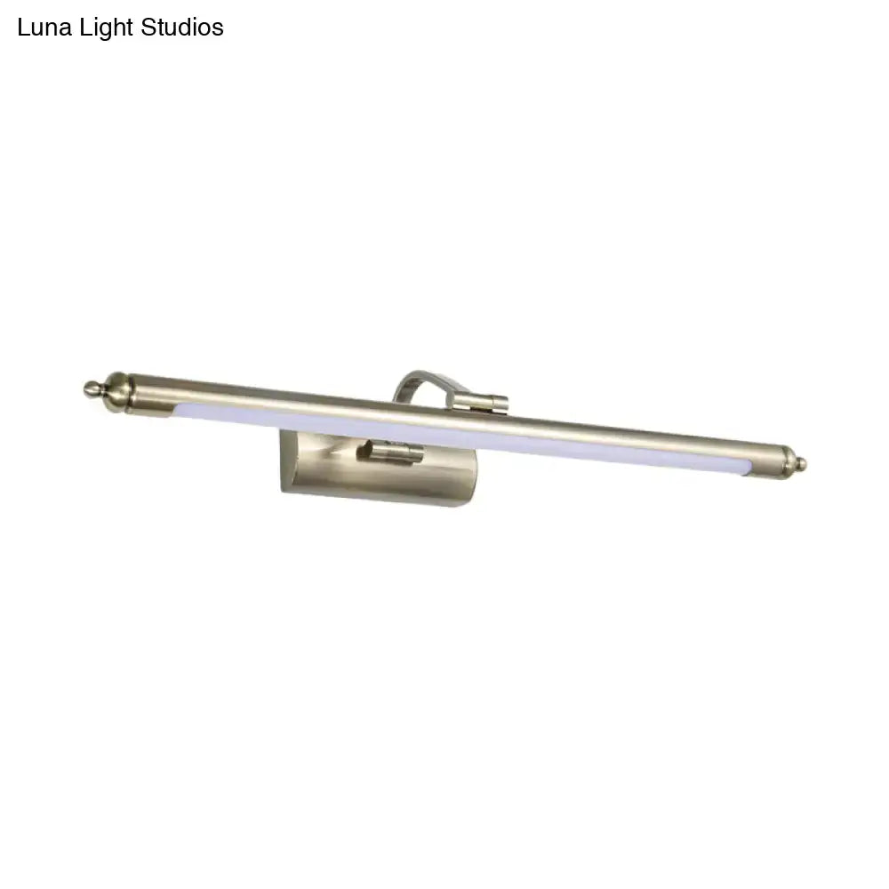 Nickel Warm Wall Sconce with LED light bar by Decorbites on Tampa Home & Garden Store