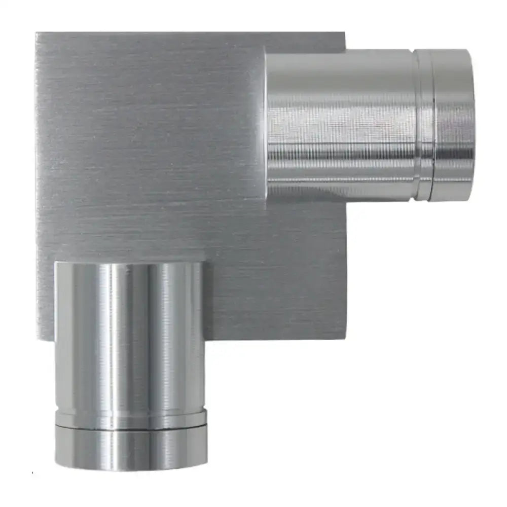 Decorbites silver L-shaped wall sconce with brushed metal finish on Tampa Home & Garden Store