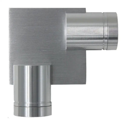 Decorbites silver L-shaped wall sconce with brushed metal finish on Tampa Home & Garden Store
