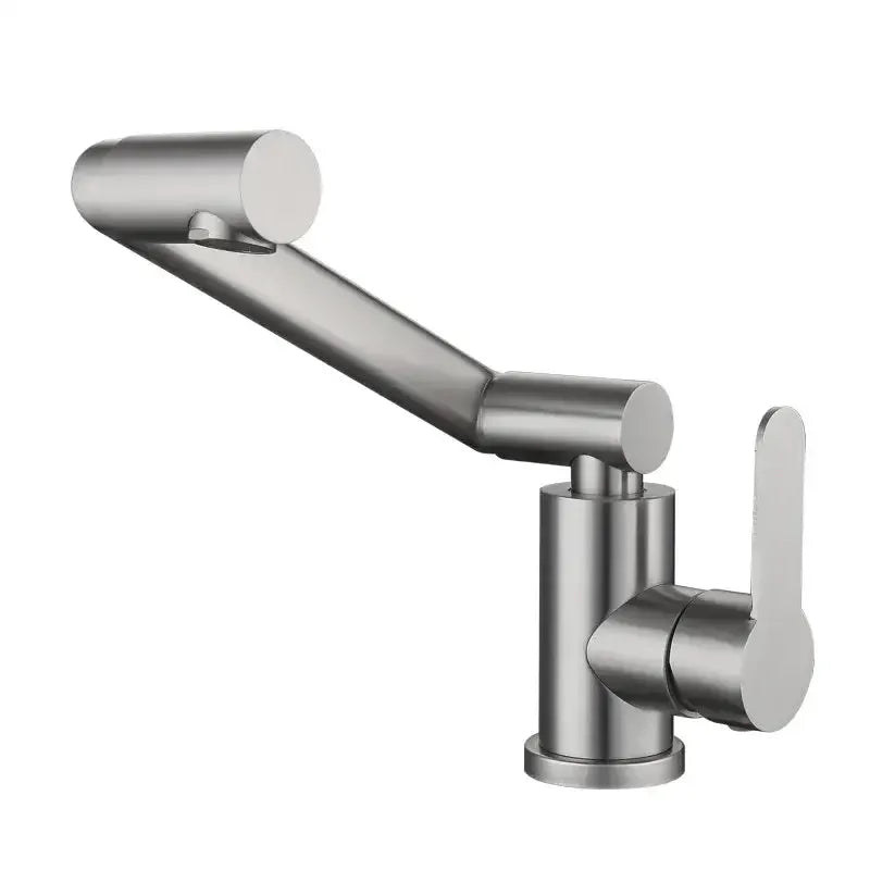Brushed Stainless Steel Bathroom Faucet for Basin