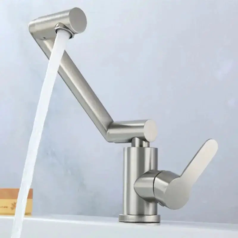 Brushed Stainless Steel Bathroom Faucet for Basin