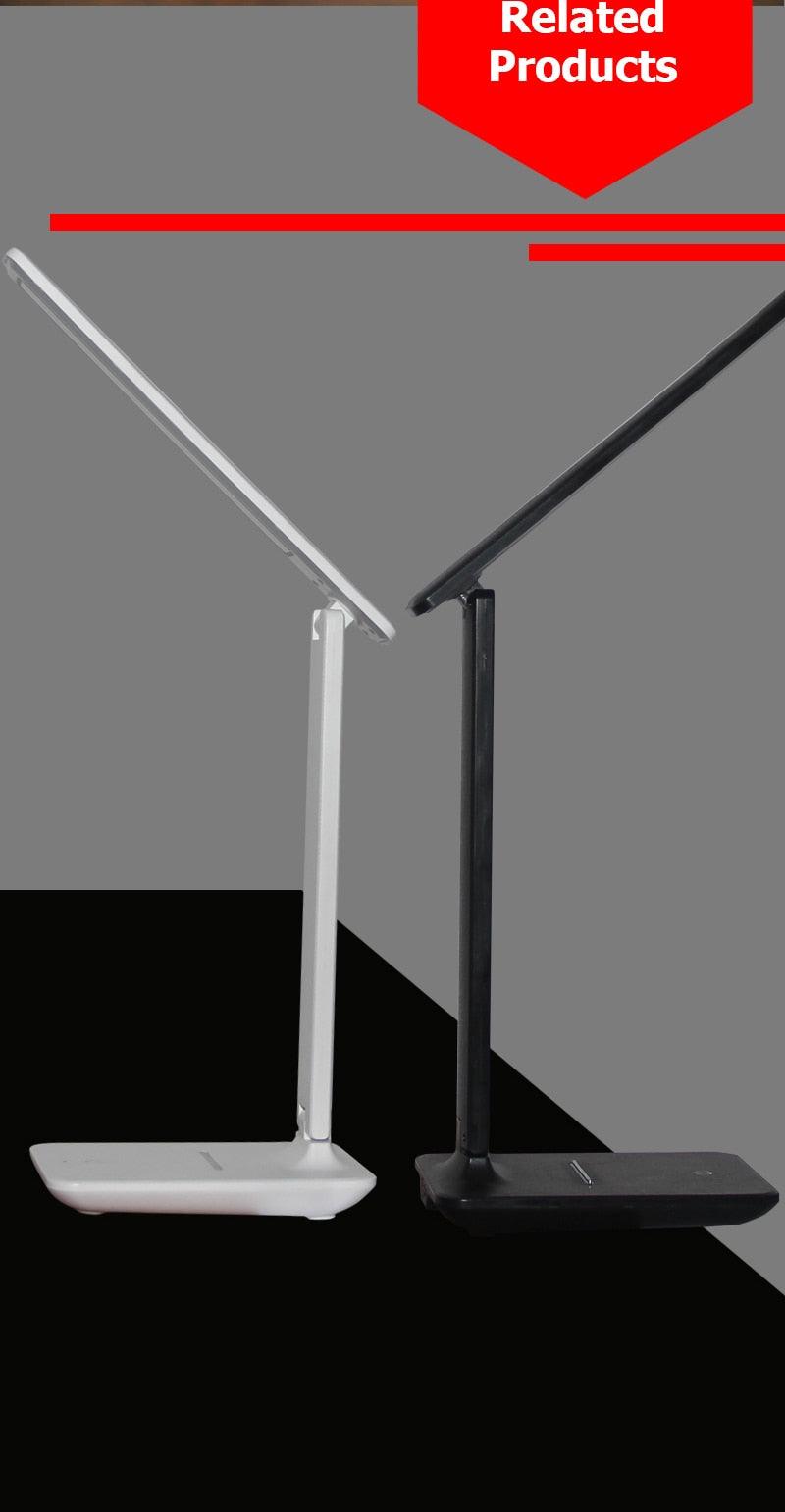 Stevvex desk lamp pair, modern LED foldable lamps with adjustable arms in white and black on Tampa Home & Garden Store
