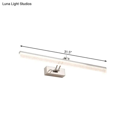 Decorbites chrome adjustable LED vanity light bar for bathroom mirrors 31.5in wall mount on Tampa Home & Garden Store