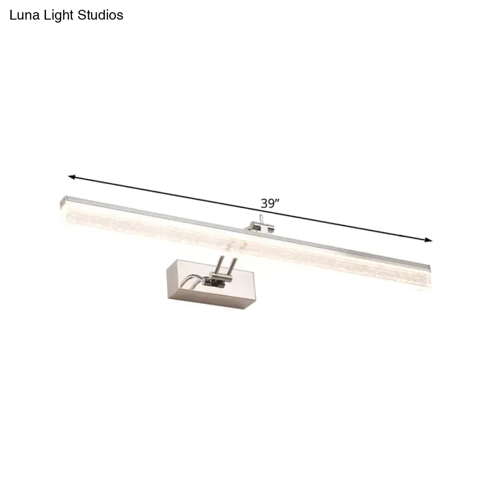 Modern chrome adjustable LED vanity light by Decorbites, 39-inch bathroom mirror spotlight on Tampa Home & Garden Store