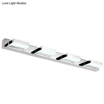 Nickel Geometric LED Light by Decorbites with four chrome modules on Tampa Home & Garden Store
