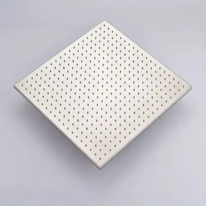 Rainfall square shower head in chrome and brushed nickel with integrated LED, Decorbites on Tampa Home & Garden Store