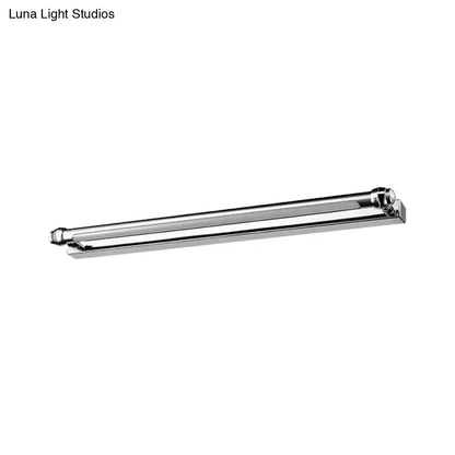 Chrome LED Vanity Lamp Linear two-size by Decorbites, chrome bathroom fixture on Tampa Home & Garden Store