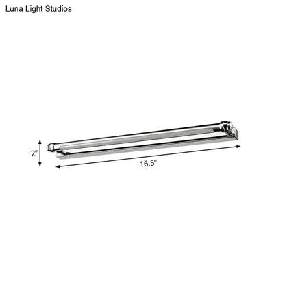 Chrome LED Vanity Lamp Linear two-size by Decorbites, 16.5 inches long on Tampa Home & Garden Store
