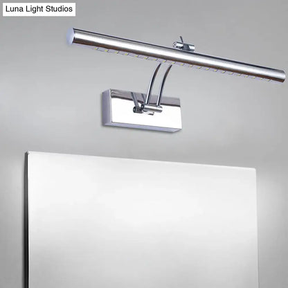 Chrome tubular wall lamp Decorbites with LED strip and chrome wall mount on Tampa Home & Garden Store