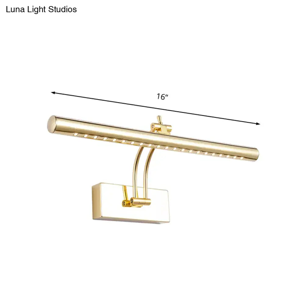 Decorbites Chrome Tubular Wall Lamp, 16" long wall-mounted bar on Tampa Home & Garden Store