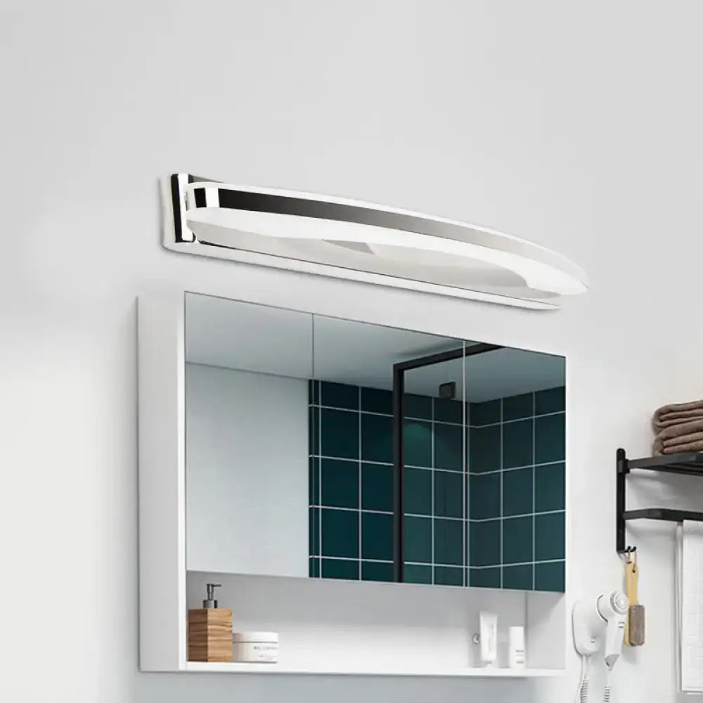 Chrome Arc Wall Light curved chrome bar for bathroom vanity Decorbites on Tampa Home & Garden Store