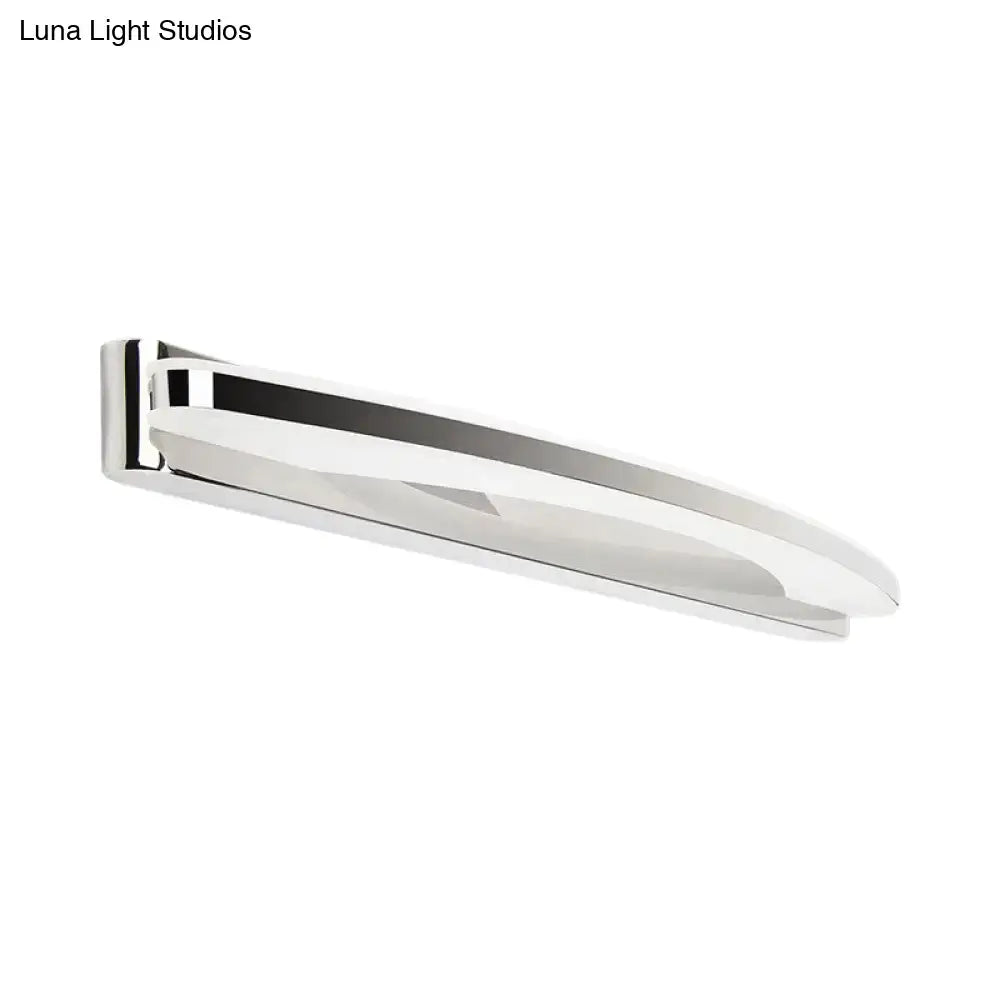 Chrome Arc Wall Light by Decorbites, polished chrome wall-mounted sconce on Tampa Home & Garden Store