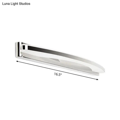 Chrome Arc Wall Light Decorbites chrome curved wall lamp 16.5in on Tampa Home & Garden Store