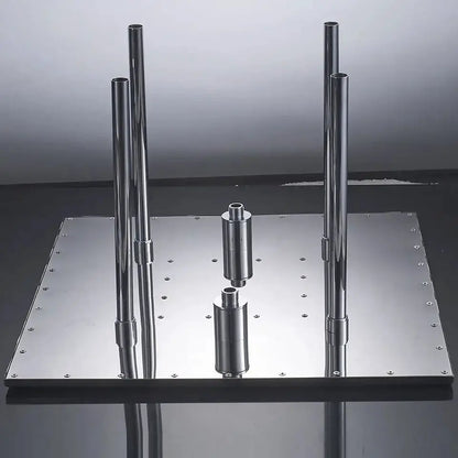 Chrome Led Rain Shower Head with Arm Mount