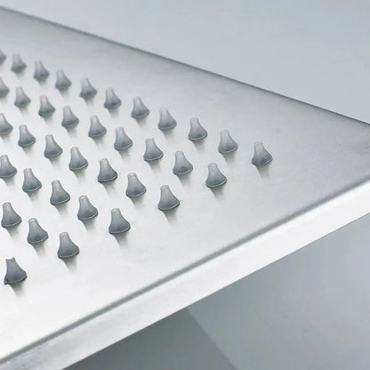 Chrome LED rainfall shower head panel by Decorbites with rubber nozzles on Tampa Home & Garden Store