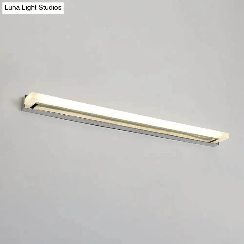 Modern Chrome LED Sconce Light Bathroom Fixture