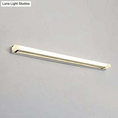 Modern Chrome LED Sconce Light Bathroom Fixture