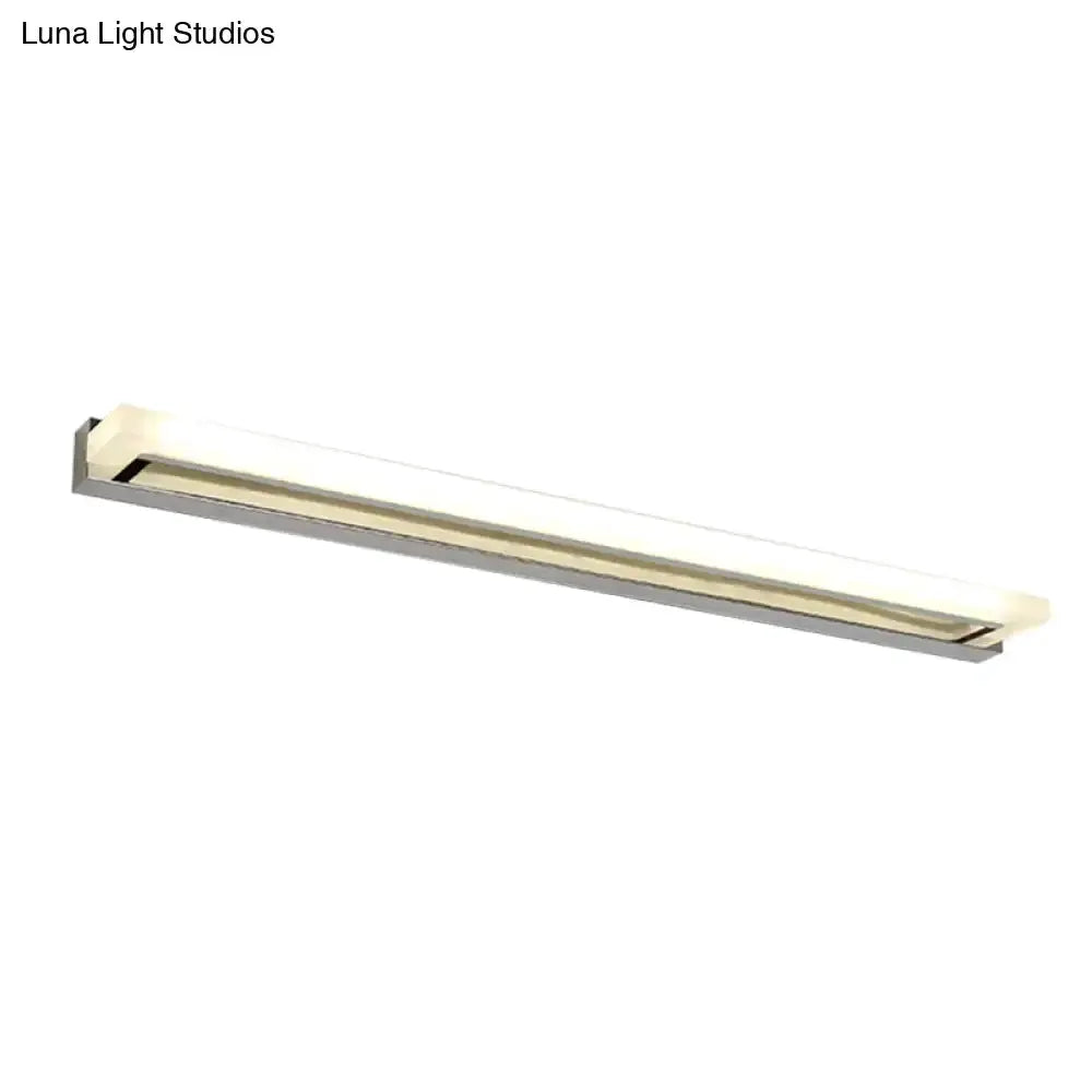 Modern Chrome LED Sconce Light Bathroom Fixture