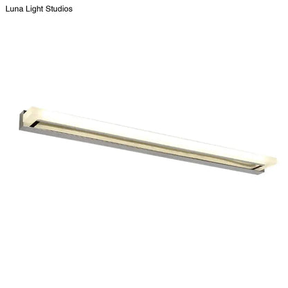 Modern Chrome LED Sconce Light Bathroom Fixture