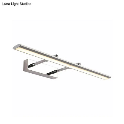 Decorbites chrome LED vanity light fixture with double slim bars, wall mount on Tampa Home & Garden Store