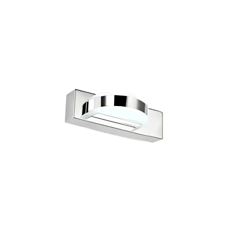 Waterproof LED Vanity Mirror Light with Acrylic Lampshade - Chrome Sconce Lamp in Warm/White Light