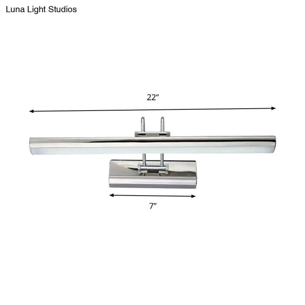 16"/22" LED Bathroom Vanity Mirror Light with Aluminum Frame - Modern Style, White/Warm Lighting